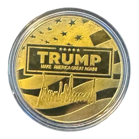 2024 President Donald Trump Assassination Commemorative Challenge Coin - Picture 2 of 2